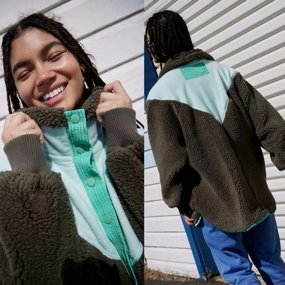 Free People Green and Mint Sweater - Picture 2 of 12